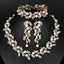 Luxury Clear Rhinestone Jewelry Set Bridal Jewelry Sets mecresh Official Store TL283-gold