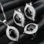 Luxury Stone Jewelry Sets Bridal Jewelry Sets Cop-rose Store Black 9