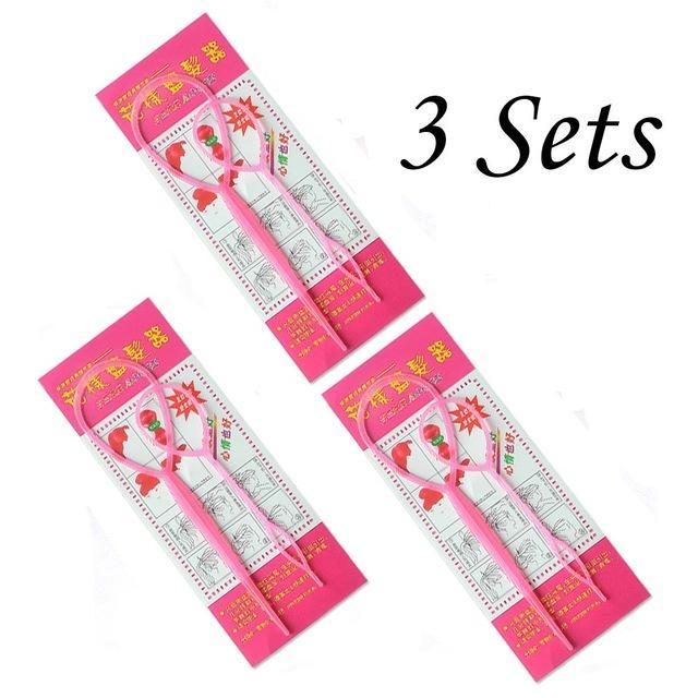 Magic Plastic Ponytail Hair Loop Styling Tool Braiders Old Street Salon Store Pink 3 sets