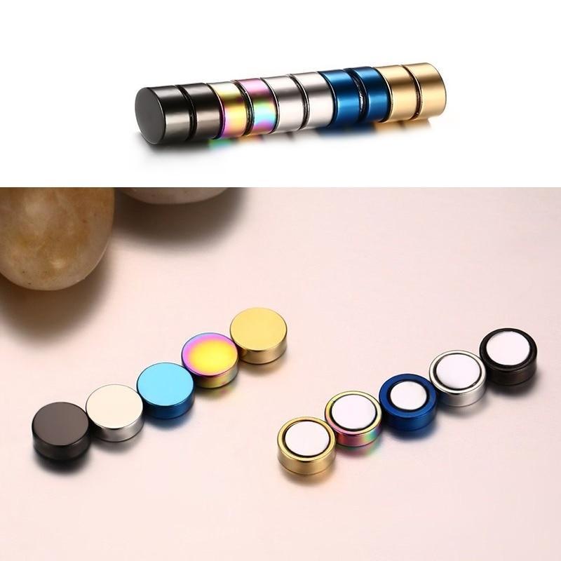 Magnetic Fake Earrings for Men Stud Earrings YXYSM Store