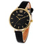 Malloom Casual Leather Quartz Watch Women's Watches Puscard Watches Store Black
