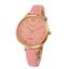 Malloom Casual Leather Quartz Watch Women's Watches Puscard Watches Store Pink
