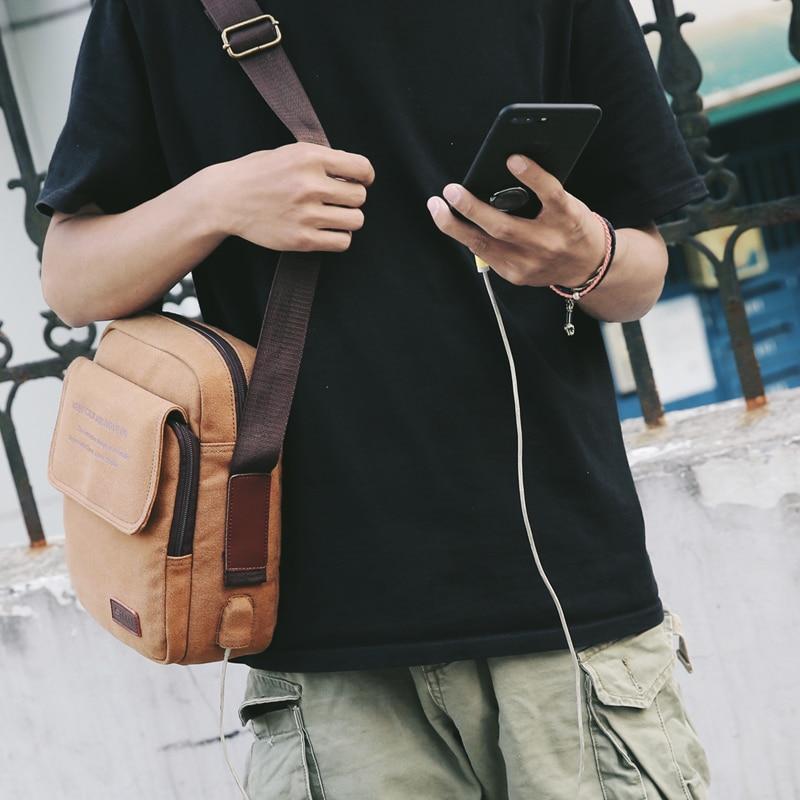 Men Canvas Shoulder Crossbody Bag Crossbody Bags AA Bags Store
