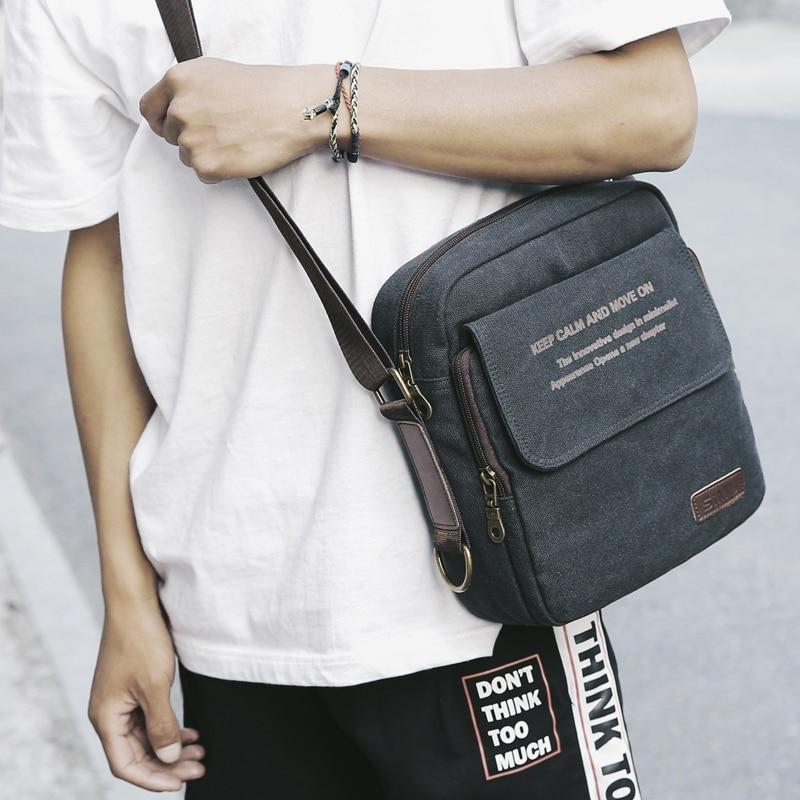 Men Canvas Shoulder Crossbody Bag Crossbody Bags AA Bags Store