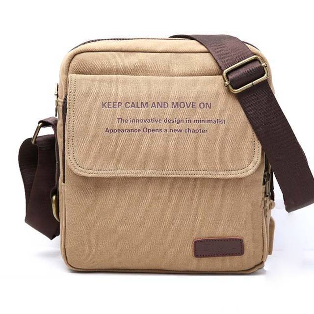 Men Canvas Shoulder Crossbody Bag Crossbody Bags AA Bags Store khaki2 USB