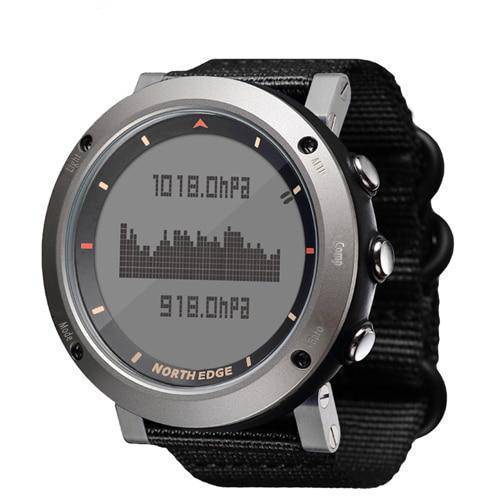 Men's Digital Sports Watch Digital Watches NORTH EDGE Official Store Black nylon strap1