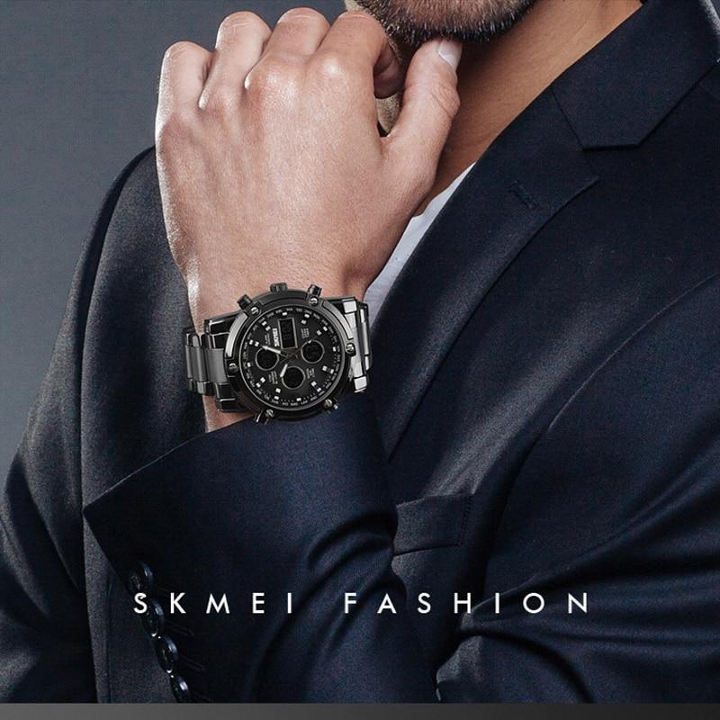 Men's Full Steel LED Digital Sports Watch Quartz Watches Readeel Watch Store