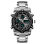 Men's Full Steel LED Digital Sports Watch Quartz Watches Readeel Watch Store Silver Black