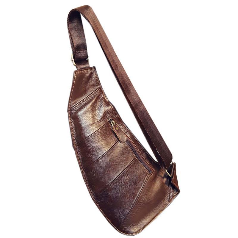 Men’s Genuine Cowhide Crossbody Bag Crossbody Bags PackBags Store