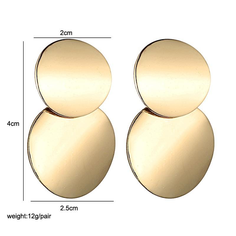 Metal Drop Dangle Earrings Drop Earrings LOVBEAFAS Official Store