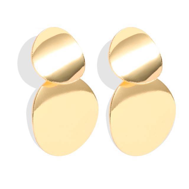 Metal Long Big Drop Earrings Drop Earrings BFH Official Store