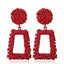 Metal Long Big Drop Earrings