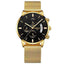 Military Fashion Anti Magnetic Casual Dress Quartz Watch For Men Quartz Watches NIBOSI Official Store Gold Black Alloy