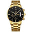 Military Fashion Anti Magnetic Casual Dress Quartz Watch For Men Quartz Watches NIBOSI Official Store Gold BlackSteel