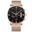 Military Fashion Anti Magnetic Casual Dress Quartz Watch For Men Quartz Watches NIBOSI Official Store Rose Black Alloy