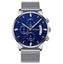 Military Fashion Anti Magnetic Casual Dress Quartz Watch For Men Quartz Watches NIBOSI Official Store Silver Blue Alloy