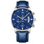 Military Fashion Anti Magnetic Casual Dress Quartz Watch For Men Quartz Watches NIBOSI Official Store Silver Blue Leather