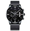 Military Fashion Anti Magnetic Casual Dress Quartz Watch For Men Quartz Watches NIBOSI Official Store Whole Black Alloy