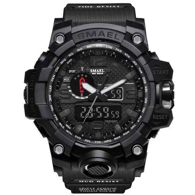 Military LED Display Electronic Quartz Watch For Men Quartz Watches 12 Watch Store Black