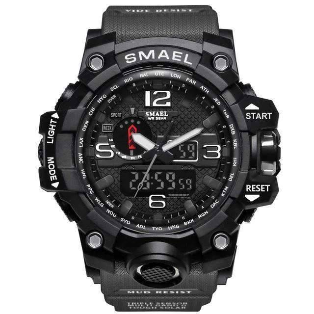 Military LED Display Electronic Quartz Watch For Men Quartz Watches 12 Watch Store Gray Black
