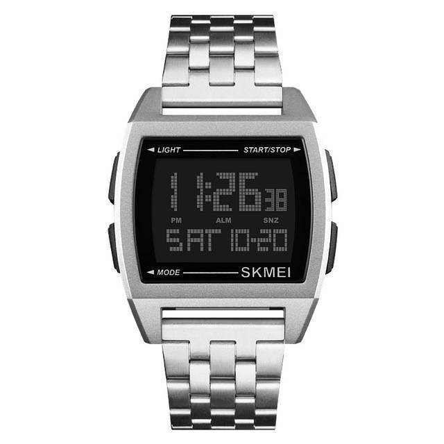 Military Sport LED Watch Digital Watches Skmei Direct Selling Store silver