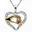 Mother Child Hand in Hand Necklace Pendant Necklaces yanqifei Store three color weave