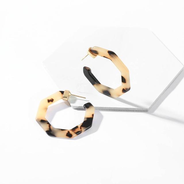 Multicolor Big Hook Semicircle Earrings Drop Earrings onekiss Official Store 200143