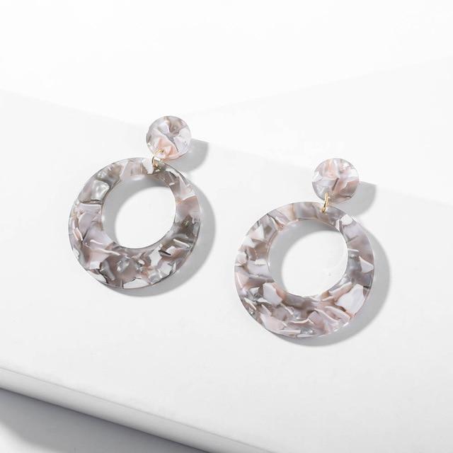 Multicolor Big Hook Semicircle Earrings Drop Earrings onekiss Official Store 200152