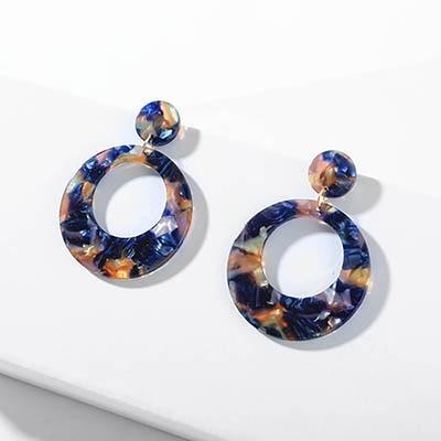 Multicolor Big Hook Semicircle Earrings Drop Earrings onekiss Official Store 200155