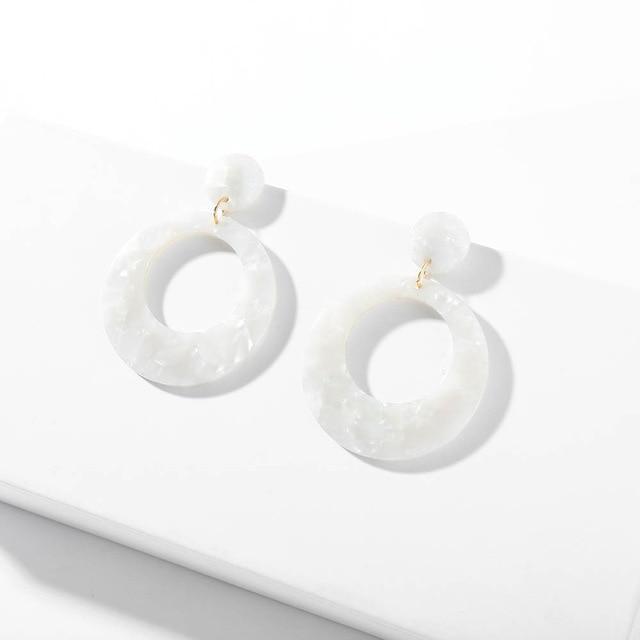 Multicolor Big Hook Semicircle Earrings Drop Earrings onekiss Official Store 200156