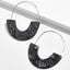 Multicolor Big Hook Semicircle Earrings Drop Earrings onekiss Official Store Black