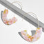 Multicolor Big Hook Semicircle Earrings Drop Earrings onekiss Official Store Pink