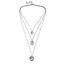 Multilayer Carved Coin Necklace Chain Necklaces AY A Store FOV33925
