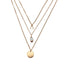 Multilayer Carved Coin Necklace Chain Necklaces AY A Store FOV49151