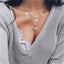 Multilayer Carved Coin Necklace Chain Necklaces AY A Store FOV79151
