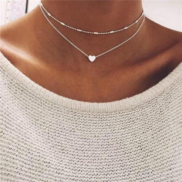 Multilayer Carved Coin Necklace Chain Necklaces AY A Store NJOV77025