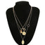 Multilayer Choker Pendant Necklace Pendant Necklaces IngeSight.Z IngeSightZ Store