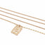 Multilayer Square Rose Pattern Necklace Pendant Necklaces Ingemark Official Store