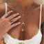 Multilayer Vintage Pendant Necklace Chain Necklaces IF ME Official Store FDY362