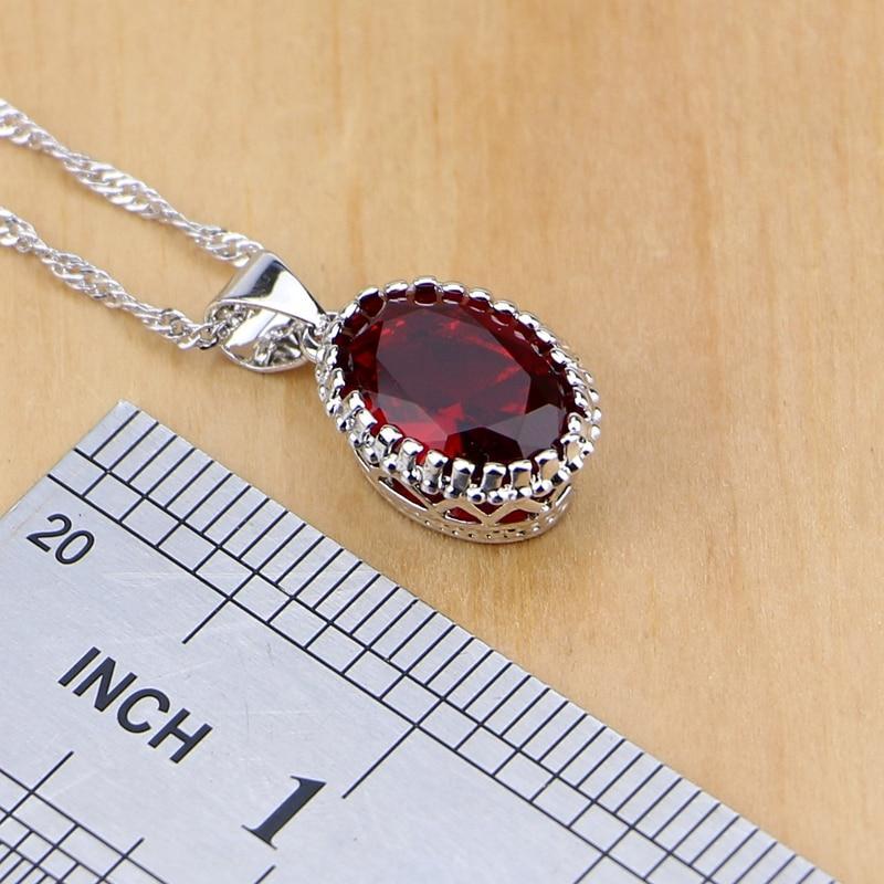 Mystic Red Zircon Jewelry Sets Bridal Jewelry Sets Jack Fashion Jewelry Ring Size 7 Red