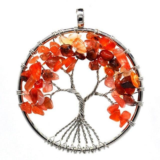 Natural Quartz Stone Crown Chakra Crystals Pendant Necklace Pendants qjyStar Gift Store 19686265-2sn003
