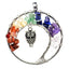 Natural Quartz Stone Crown Chakra Crystals Pendant Necklace Pendants qjyStar Gift Store 19686265-9sn0010