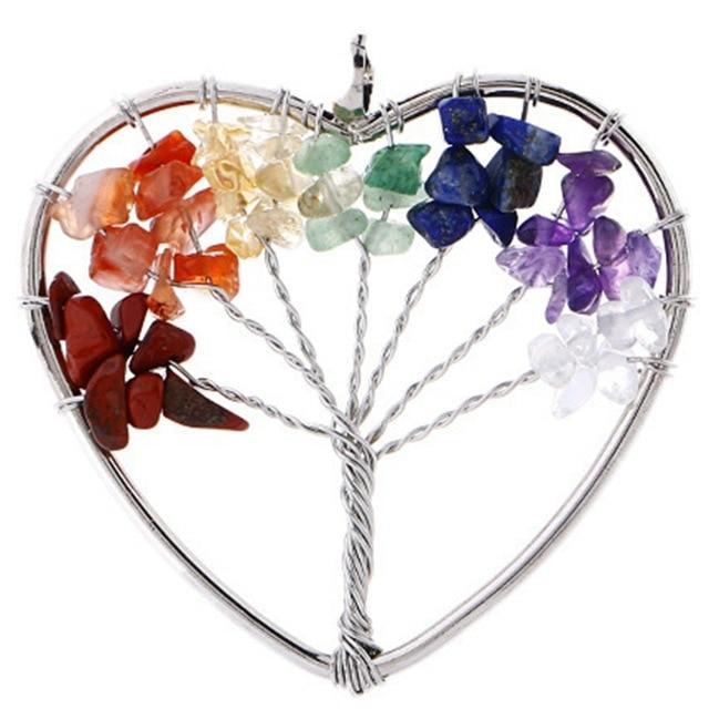 Natural Quartz Stone Crown Chakra Crystals Pendant Necklace Pendants qjyStar Gift Store 19686265-9sn005