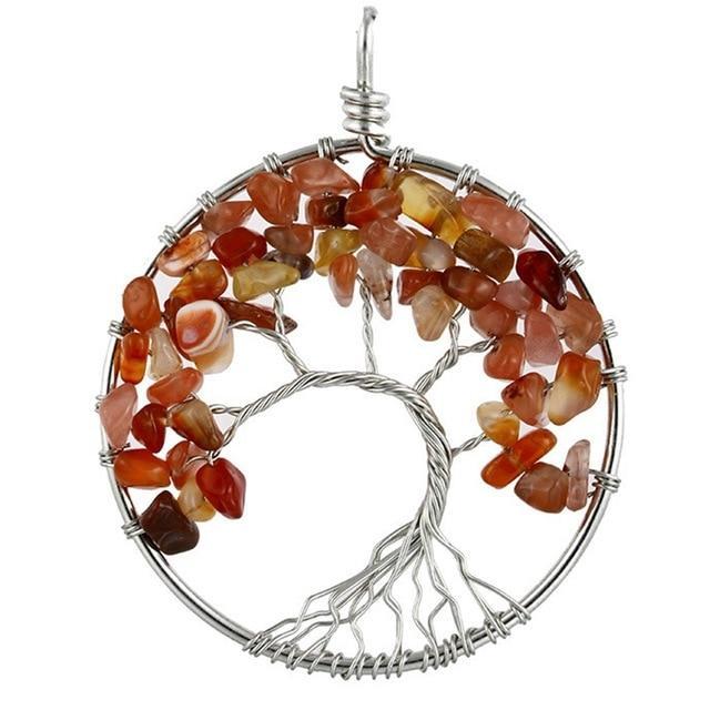 Natural Quartz Stone Crown Chakra Crystals Pendant Necklace Pendants qjyStar Gift Store 19686265-9sn007