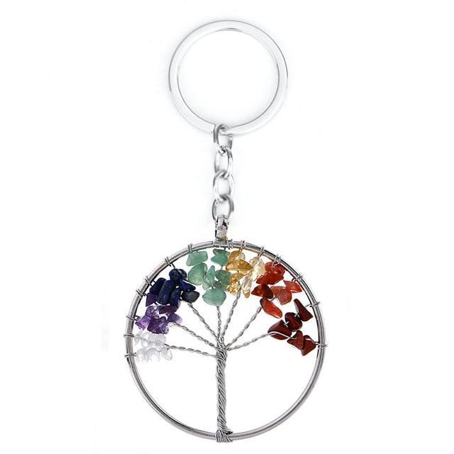 Natural Quartz Stone Crown Chakra Crystals Pendant Necklace Pendants qjyStar Gift Store