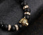 Natural Stone Beads Men Bracelets with Leopard Design Strand Bracelets HelloLeo