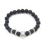 Natural Stone Beads Men Bracelets with Leopard Design Strand Bracelets HelloLeo B0200971