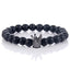 Natural Stone Bracelet with Crown Design Strand Bracelets The home of beautiful ornaments