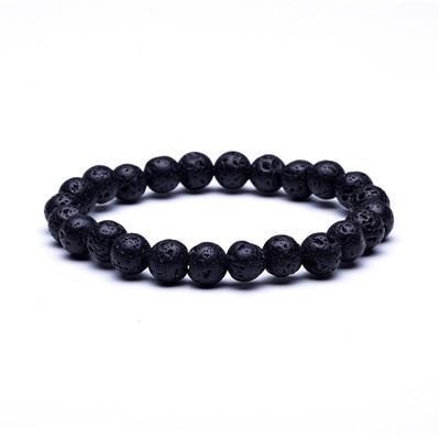 Natural Stone Buddha Lava Bead Bracelet Strand Bracelets HelloLeo 07