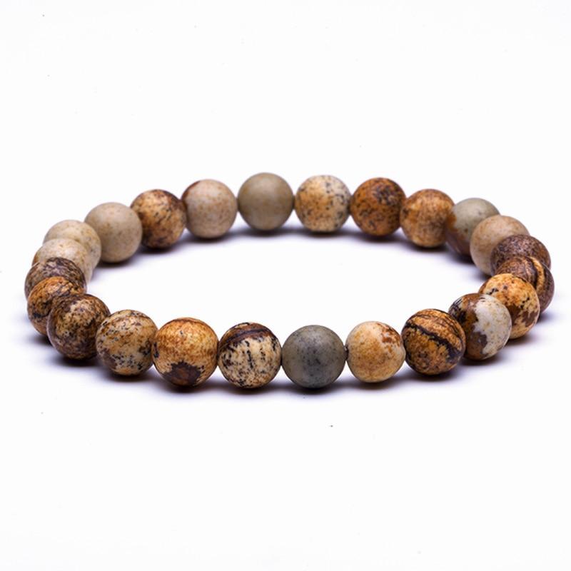 Natural Stone Buddha Lava Bead Bracelet Strand Bracelets HelloLeo